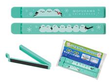 【120セット以上から注文可能】マグネット付き2WAYクリップ２個組：シマエナガ