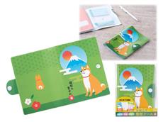 【120個以上から注文可能】日本を感じる柴犬と富士山のマルチケース