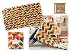 幾何学模様のビッグサイズブランケット