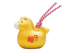 開運干支　午金土鈴 １個