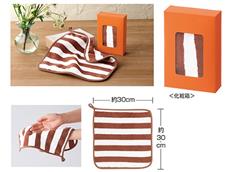 箱入りストライプウォッシュタオル　1個