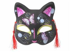 猫のお面(蝶々) 1個