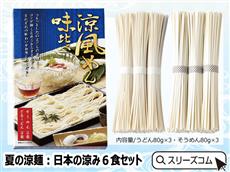 【小ロット24個】夏の涼麺：日本の涼み６食セット