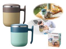 蓋付二重構造のステンレスマグ