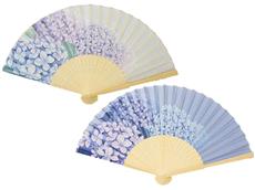 あじさい柄扇子 １個