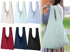 コットン製ざっくりバッグLサイズ：カラー　1枚